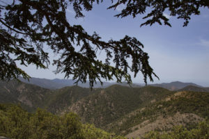 výhled pohoří Troodos Jižní Kypr