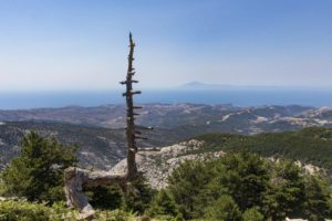 Výhled z hory Ypsarion Thassos