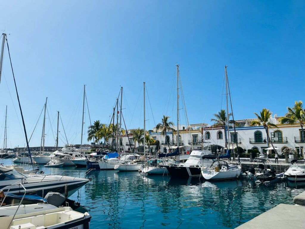 přístav v puerto de mogán gran canaria