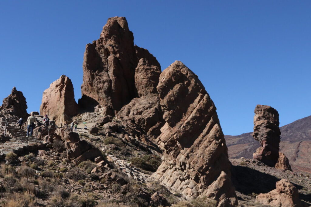 Skalní útvary Roques de García v národním parku Teide